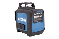 Cofan – Nivel Láser Autonivelante 3 x 360° | Modo Automático y Manual | Alta Precisión | Base Magnética + Maletín