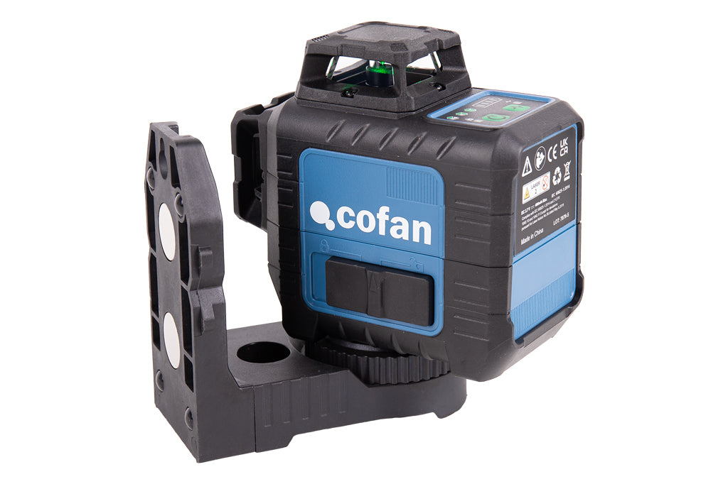 Cofan – Nivel Láser Autonivelante 3 x 360° | Modo Automático y Manual | Alta Precisión | Base Magnética + Maletín