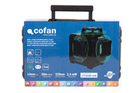 Cofan – Nivel Láser Autonivelante 3 x 360° | Modo Automático y Manual | Alta Precisión | Base Magnética + Maletín