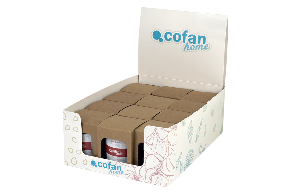 Cofan – Vela Aromática de Cera Vegetal | 6 Aromas Disponibles | Pack 12 o Unitario