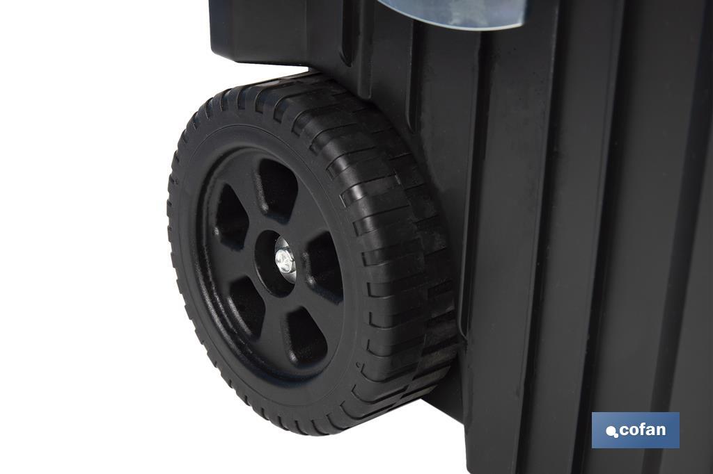 Cofan – Carro de Herramientas Compact con 2 Bloques | Con Doble Asa y Ruedas | 45 × 36 × 64 cm