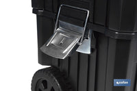 Cofan – Carro de Herramientas Compact con 2 Bloques | Con Doble Asa y Ruedas | 45 × 36 × 64 cm