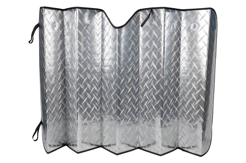 Cofan – Parasol Delantero con Efecto Láser | 2 Ventosas | Protege del Sol y Rayos UV | Medida 70x150 cm