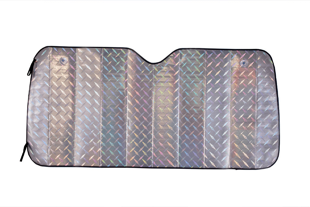 Cofan – Parasol Delantero con Efecto Láser | 2 Ventosas | Protege del Sol y Rayos UV | Medida 70x150 cm