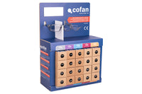 Cofan – Expositor de Gafas de Seguridad Graduadas | 20 Unidades | 5 Dioptrías Diferentes | Protección Ocular