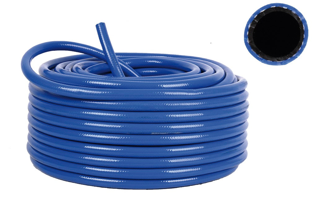 Cofan – Manguera Compresor Reforzada 50 m | PVC Azul con Tejido Interior | Alta Resistencia UV y Rotura | Para Aire Comprimido