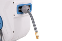 Cofan – Enrollador Automático de Manguera de Aire | 15 m de Longitud | Ø15 mm | Hasta 24 bar | Soporte de Pared Incluido