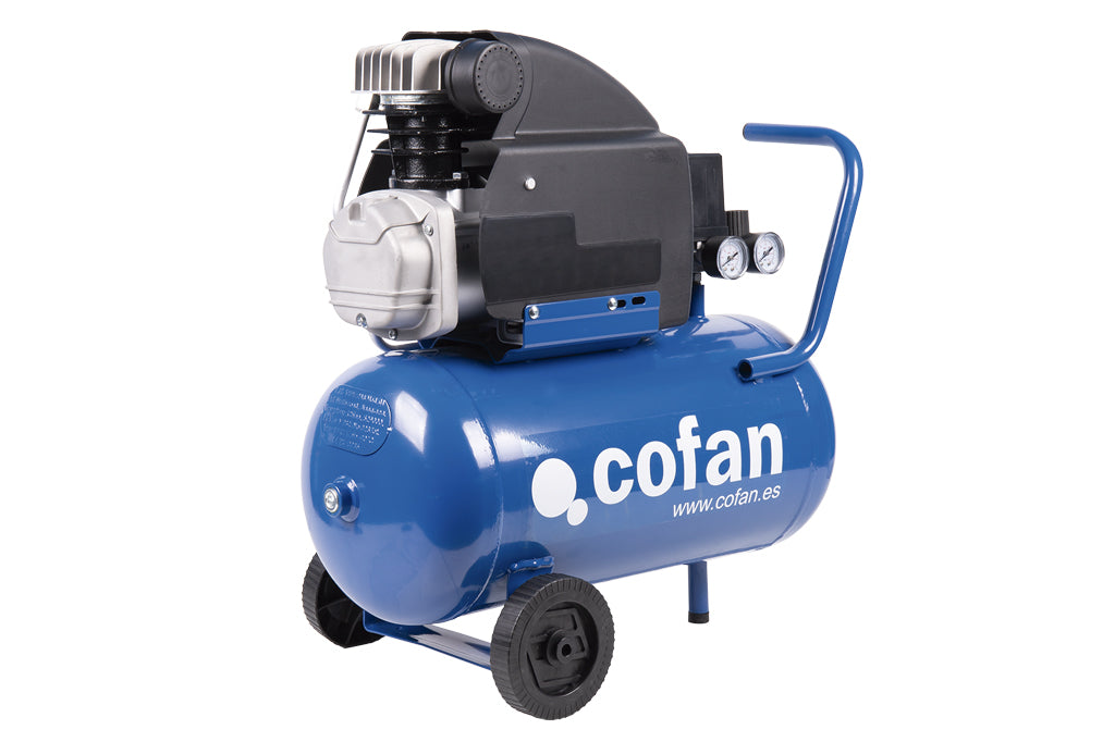 Cofan – Compresor de Aire Austro | Motor 2 HP | Depósito 24 L | Presión Máx. 8 bares | Uso Ocasional y Portátil
