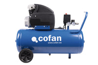 Cofan – Compresor de Aire Hava | Motor 2 HP | Depósito 50 L | Presión Máx. 8 bares | Uso Ocasional y Polivalente