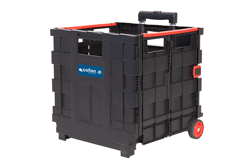 Cofan – Trolley Plegable con Asa Telescópica | 25 kg | Compacto y Fácil de Montar