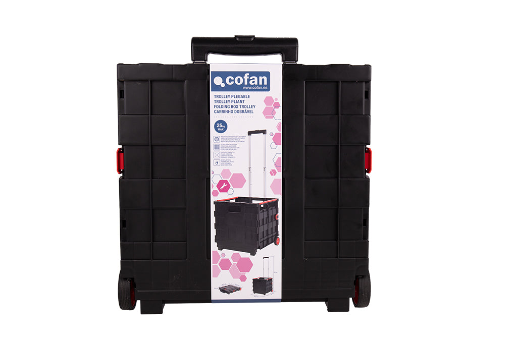 Cofan – Trolley Plegable con Asa Telescópica | 25 kg | Compacto y Fácil de Montar