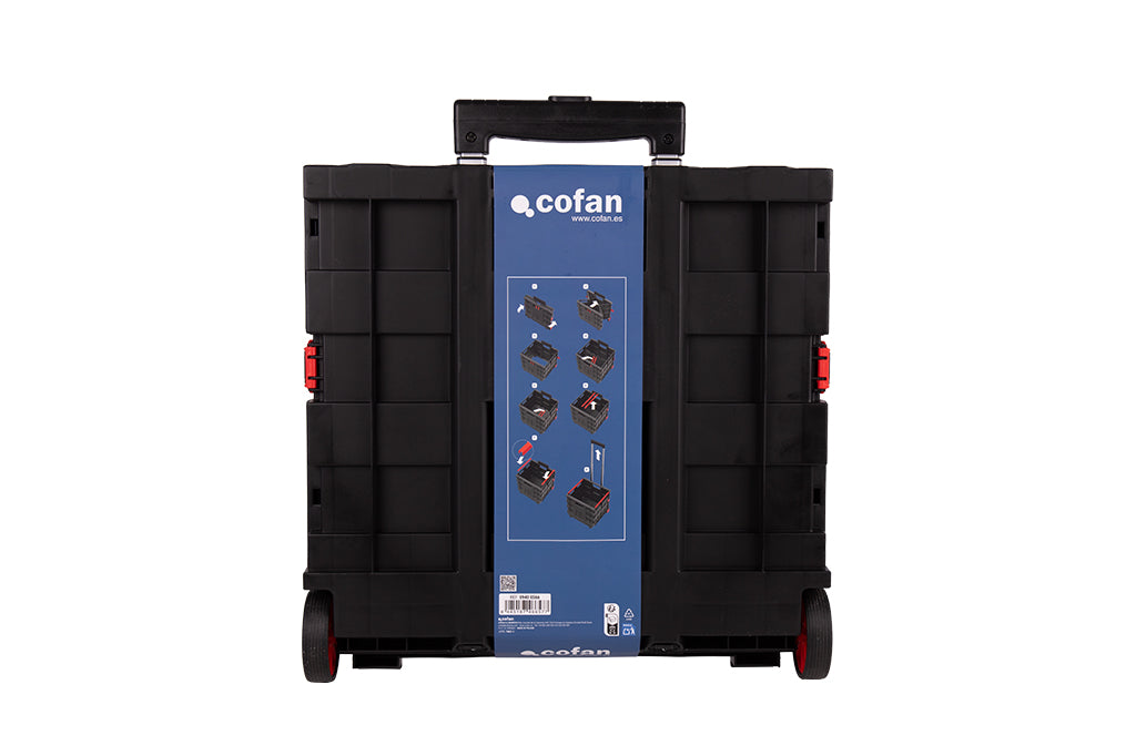 Cofan – Trolley Plegable con Asa Telescópica | 25 kg | Compacto y Fácil de Montar