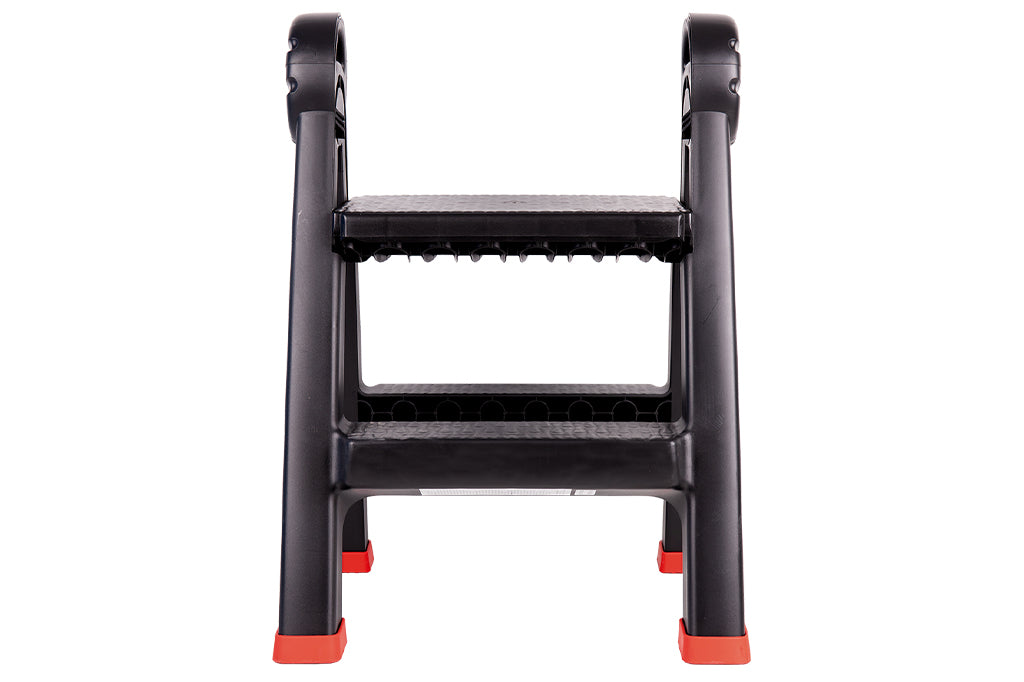 Cofan – Escalera Plegable de 2 Peldaños | Antideslizante | 150 kg | EN 14183 | PP
