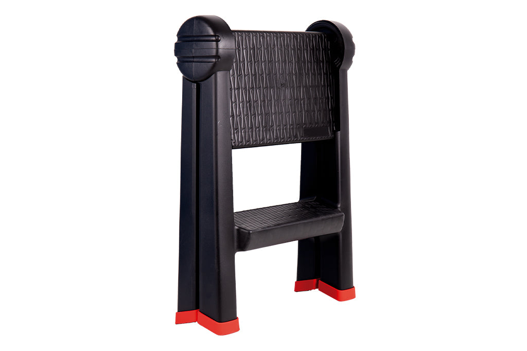 Cofan – Escalera Plegable de 2 Peldaños | Antideslizante | 150 kg | EN 14183 | PP