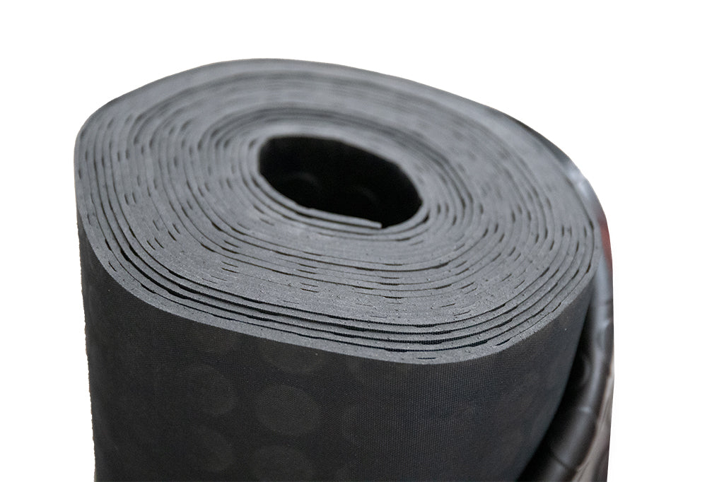 Cofan – Rollo de Suelo de Caucho Antideslizante | Diseño de Círculos | 10 m Largo | 3 mm Grosor | Diferentes Anchos