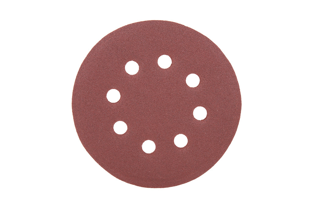 Cofan – Discos de Lija para Lijadora Orbital Ø125 mm | Pack 5 uds | 8 Orificios | Velcro