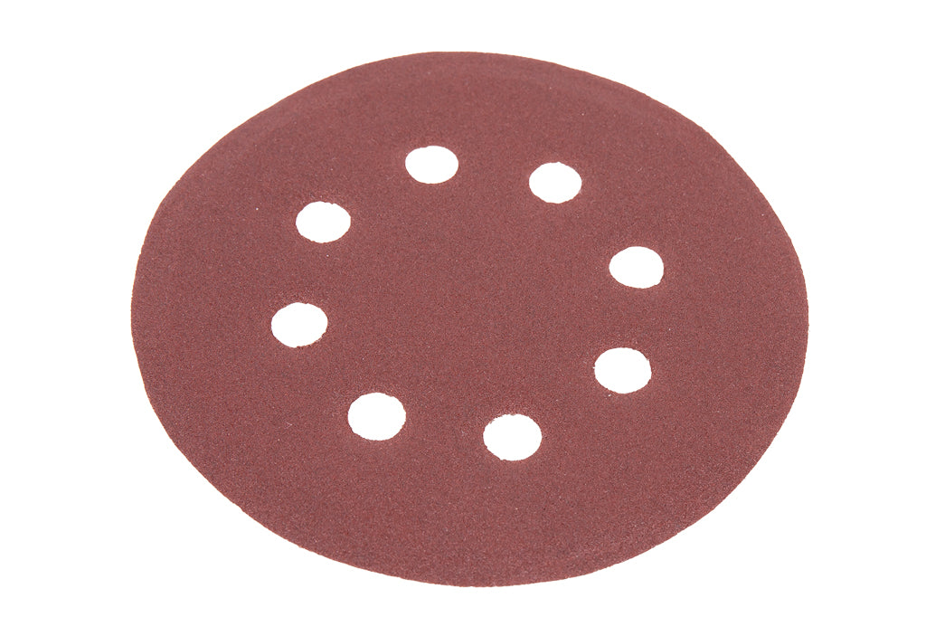 Cofan – Discos de Lija para Lijadora Orbital Ø125 mm | Pack 5 uds | 8 Orificios | Velcro