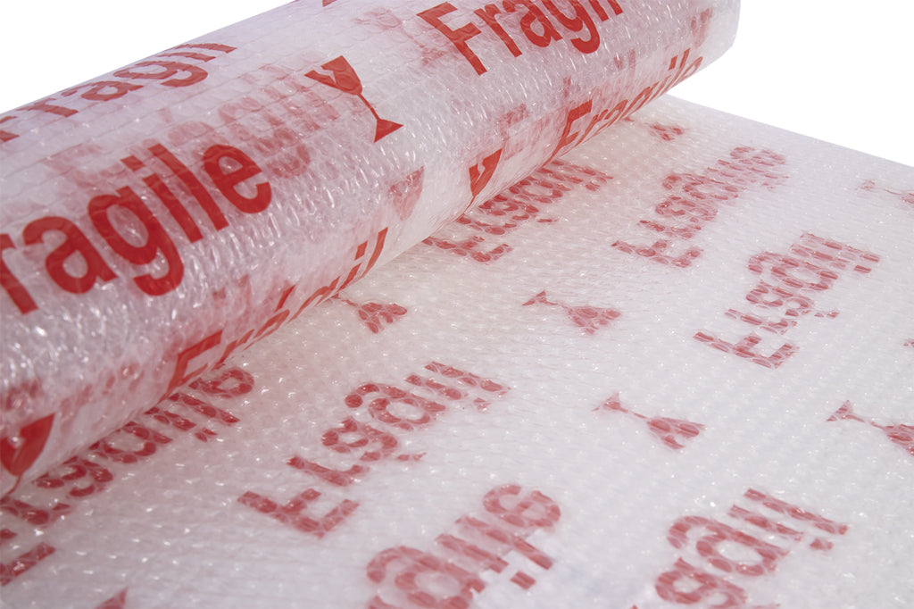 Cofan – Rollo de Plástico de Burbuja | 40 g/m² | Protección para Embalajes, Envíos y Mudanzas | Con impresión "FRÁGIL"