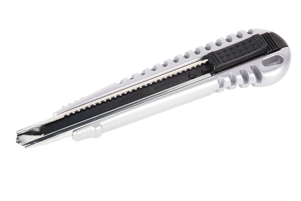 Cofan – Cúter Profesional de Aluminio | Hoja Negra SK2 | Bloqueo Automático | Zona Antideslizante | 9 mm y 18 mm