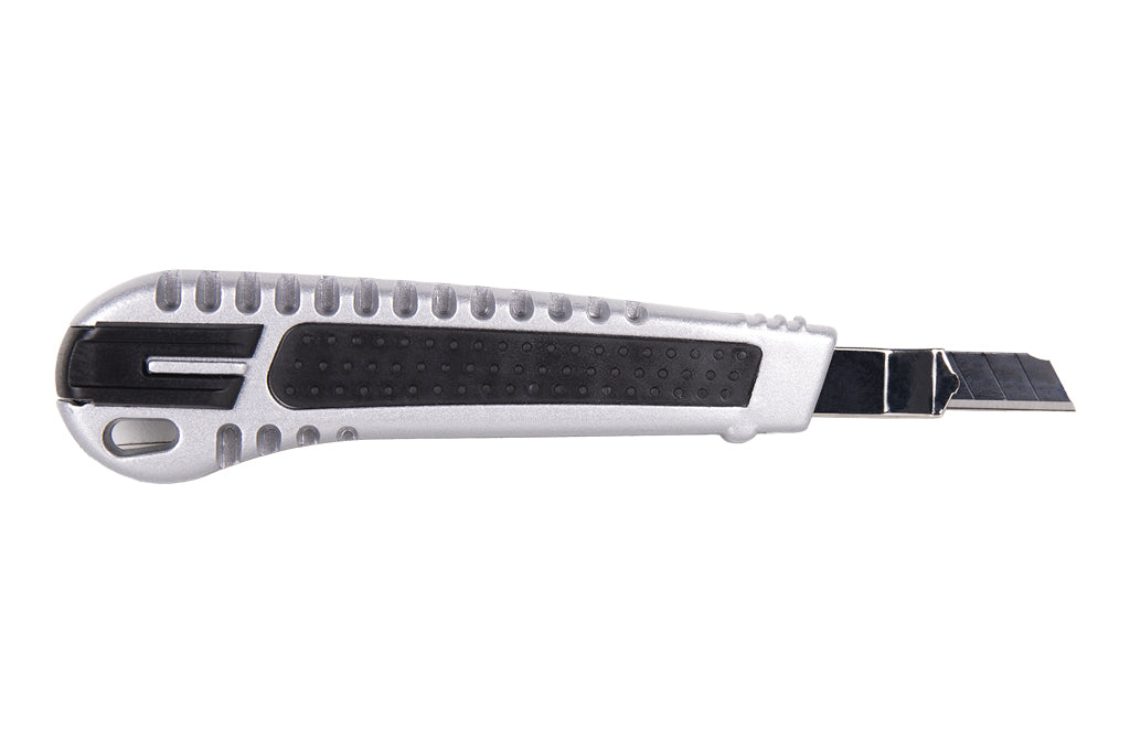 Cofan – Cúter Profesional de Aluminio | Hoja Negra SK2 | Bloqueo Automático | Zona Antideslizante | 9 mm y 18 mm