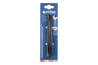 Cofan – Cúter Profesional de ABS con Recubrimiento Antideslizante TPR | Hoja Negra SK2 | Bloqueo Automático | 3 Tamaños Disponibles
