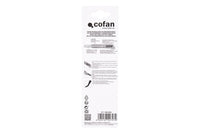 Cofan – Cúter Profesional de ABS con Recubrimiento Antideslizante TPR | Hoja Negra SK2 | Bloqueo Automático | 3 Tamaños Disponibles