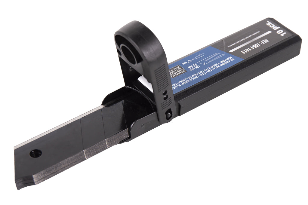Cofan – Recambio de Cuchillas para Cúter Profesional | Hojas Negras SK2 con Afilado Láser | Pack 10 Unidades | 9 mm, 18 mm y 25 mm