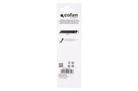 Cofan – Recambio de Cuchillas para Cúter Profesional | Hojas Negras SK2 con Afilado Láser | Pack 10 Unidades | 9 mm, 18 mm y 25 mm