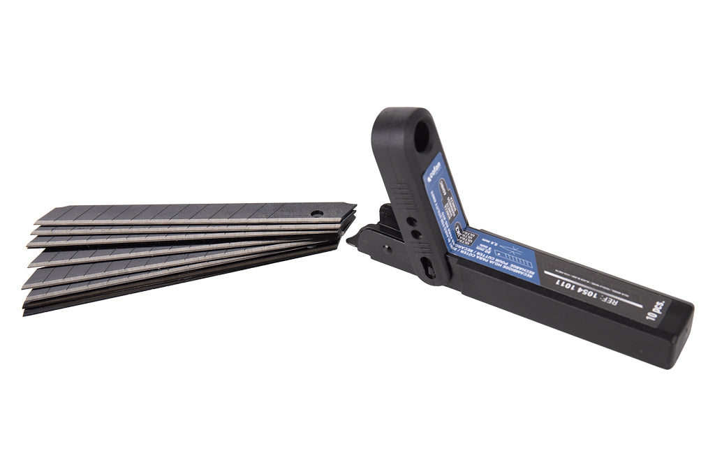 Cofan – Recambio de Cuchillas para Cúter Profesional | Hojas Negras SK2 con Afilado Láser | Pack 10 Unidades | 9 mm, 18 mm y 25 mm
