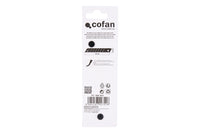 Cofan – Recambio de Cuchillas para Cúter Profesional | Hojas Negras SK2 con Afilado Láser | Pack 10 Unidades | 9 mm, 18 mm y 25 mm