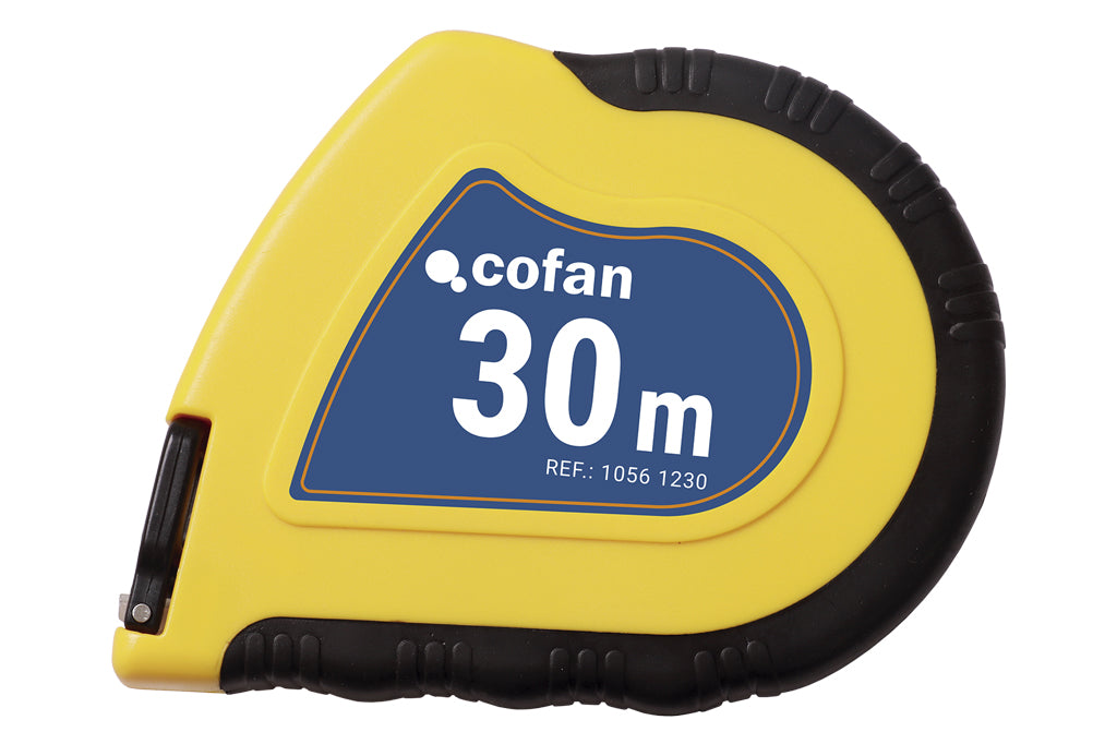 Cofan – Cinta Métrica de Acero con Punta Magnética | Recubrimiento Nylon | Carcasa ABS | 30 y 50 m