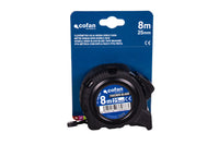 Cofan – Flexómetro Hoja Negra Doble Cara | Carcasa ABS Antichoque | Bloqueo Automático | 3, 5 y 8 m Disponibles