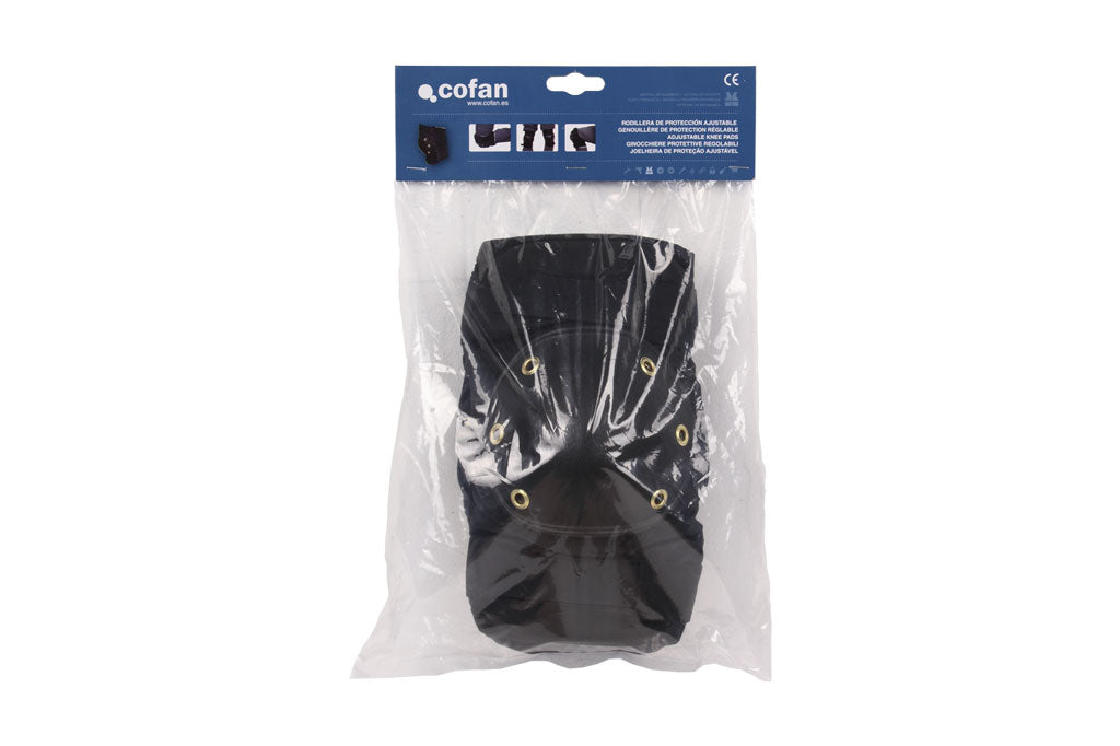 Cofan – Rodilleras de Protección Ajustables | Pack de 2 Unidades | Talla Única Universal | Seguridad Industrial y Deportiva