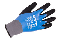 Cofan – Guantes de Nitrilo Sandy de Doble Capa | Máximo Agarre Seco/Húmedo/Aceitoso | EN 388: 2131X | Tallas 6–11