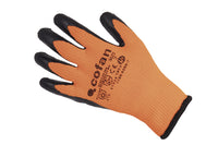 Cofan – Guantes Térmicos Naranja Flúor con Látex | Protección Mecánica y Frío | EN 388 2142X · EN 511 X1X | Tallas 7–11
