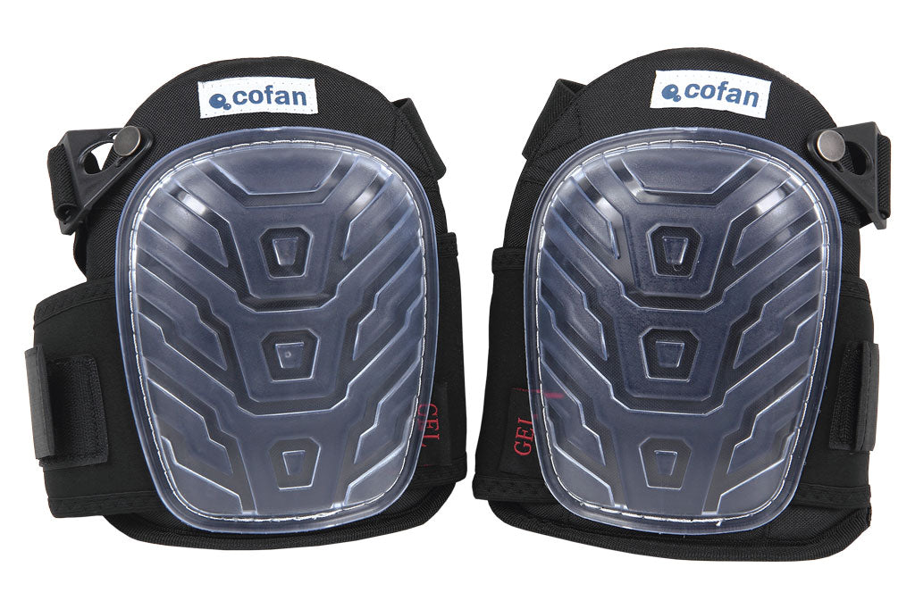 Cofan – Rodilleras de Trabajo con Almohadillas de Gel | Pack de 2 Unidades | Con Doble Banda Elástica | Máxima Comodidad y Protección