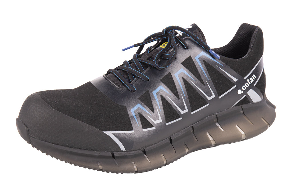Cofan – Zapato de Seguridad Deportivo S2 Wings Bolt | Sin Metal | Puntera de Composite | Suela Antideslizante | Tallas 35 a 47