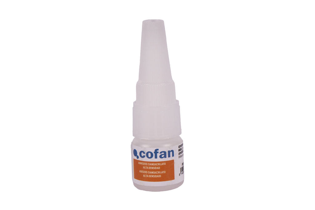 Cofan – Adhesivo Cianoacrilato Transparente de Alta Viscosidad | 3 g, 20 g o 50 g | Unión Instantánea Multiusos | Formato Unitario o Pack de 12