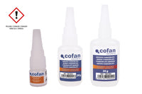 Cofan – Adhesivo Cianoacrilato Transparente de Alta Viscosidad | 3 g, 20 g o 50 g | Unión Instantánea Multiusos | Formato Unitario o Pack de 12