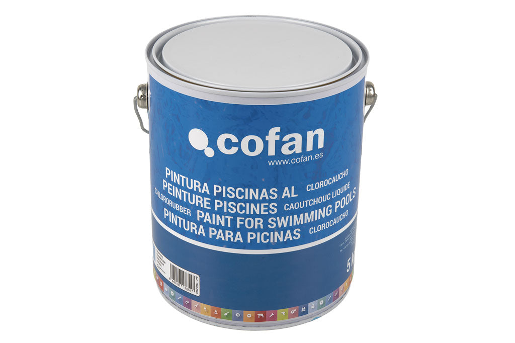 Cofan – Pintura Piscinas Clorocaucho | Azul Claro o Azul Oscuro | Impermeable y Resistente | 5 Kg