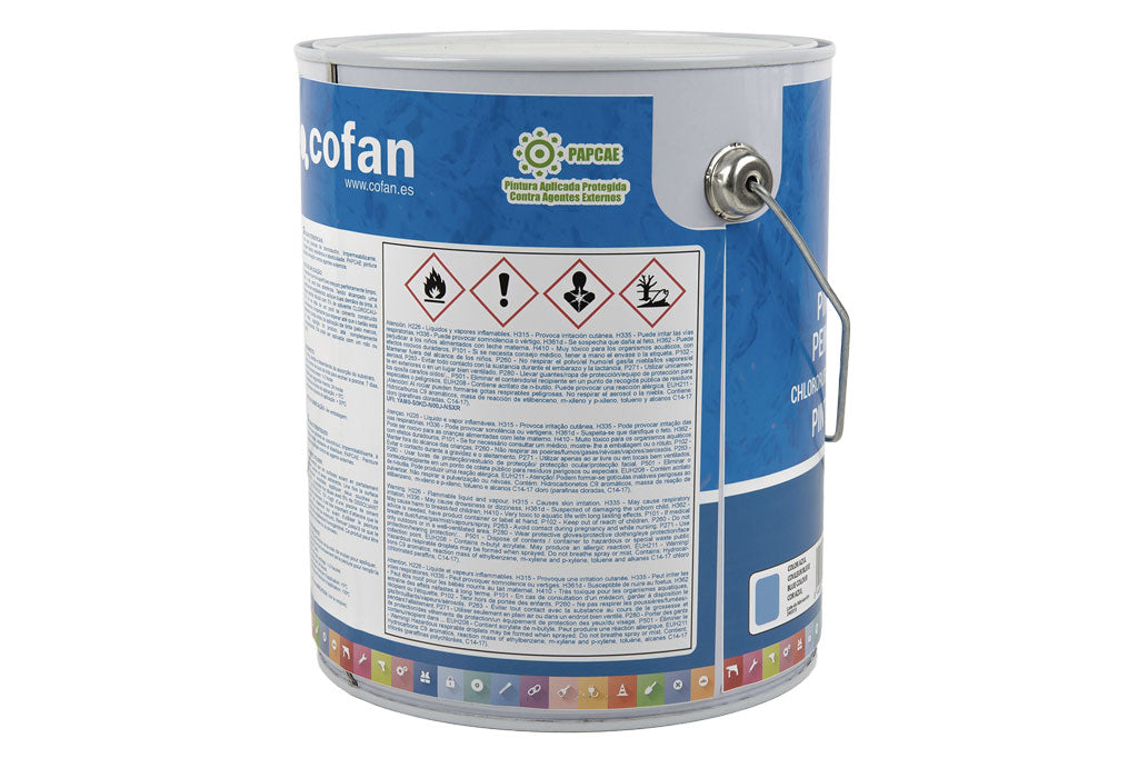 Cofan – Pintura Piscinas Clorocaucho | Azul Claro o Azul Oscuro | Impermeable y Resistente | 5 Kg