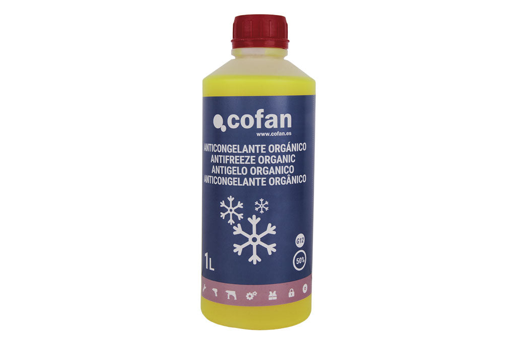 Cofan – Anticongelante G12 50% Orgánico Long Life | -37°C | Uso Directo | 1L y 5L