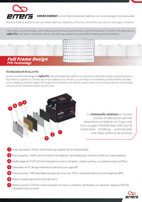 Emers - Batería de Arranque 12V 52Ah 460A EN EM0520