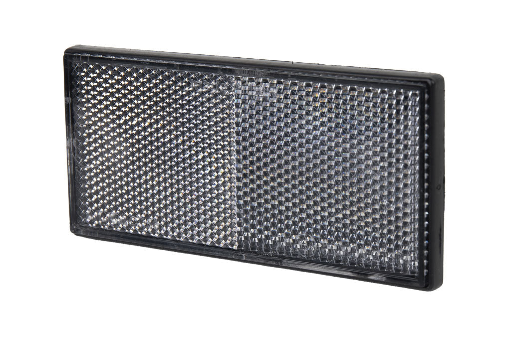 Cofan – Catadióptrico Rectangular Adhesivo Homologado | 106 x 50 mm | Rojo, Ámbar o Blanco