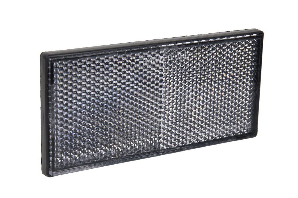 Cofan – Catadióptrico Rectangular Adhesivo Homologado | 106 x 50 mm | Rojo, Ámbar o Blanco