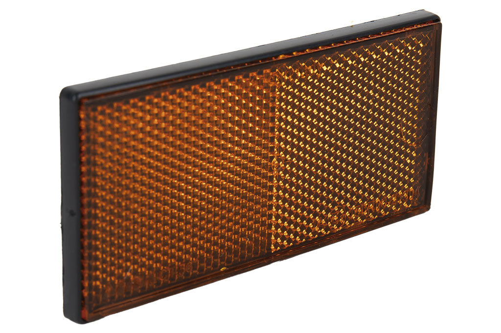 Cofan – Catadióptrico Rectangular Adhesivo Homologado | 106 x 50 mm | Rojo, Ámbar o Blanco