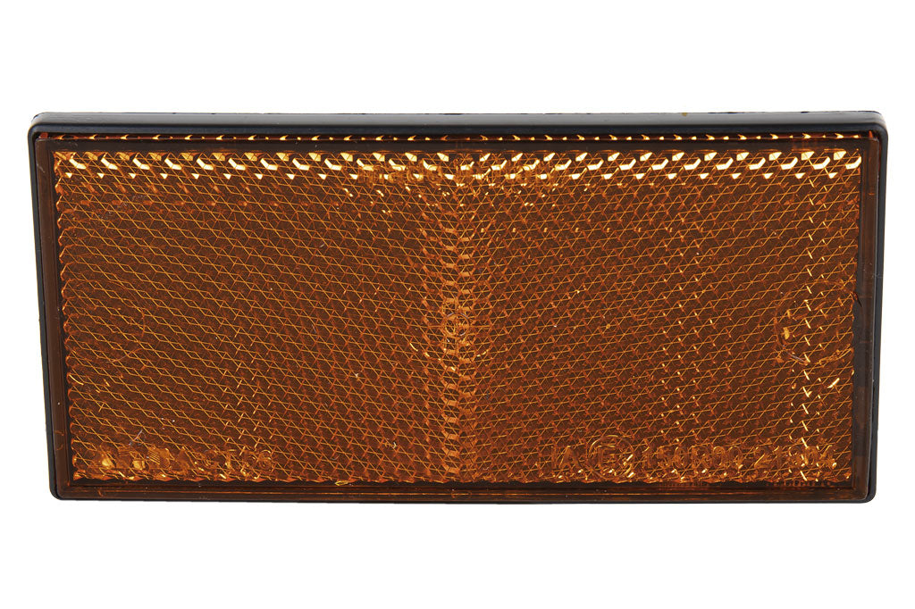 Cofan – Catadióptrico Rectangular Adhesivo Homologado | 106 x 50 mm | Rojo, Ámbar o Blanco
