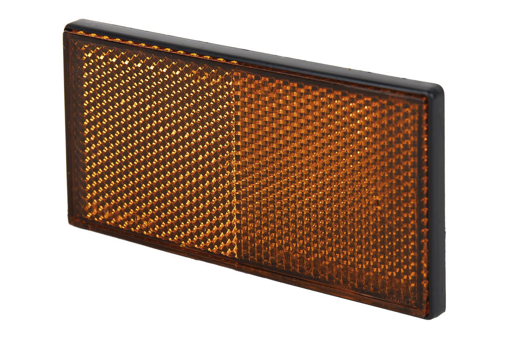Cofan – Catadióptrico Rectangular Adhesivo Homologado | 106 x 50 mm | Rojo, Ámbar o Blanco