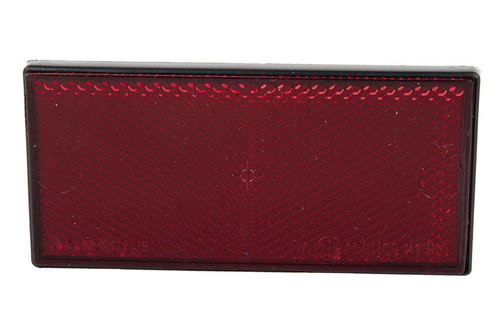Cofan – Catadióptrico Rectangular Adhesivo Homologado | 106 x 50 mm | Rojo, Ámbar o Blanco