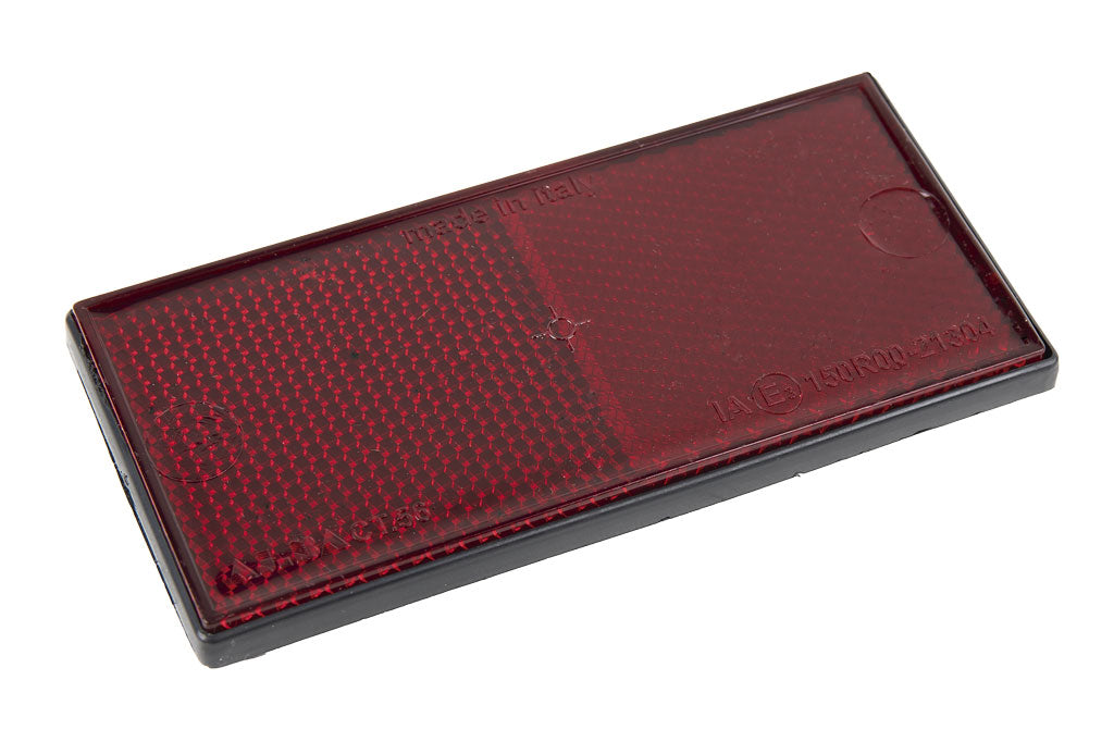 Cofan – Catadióptrico Rectangular Adhesivo Homologado | 106 x 50 mm | Rojo, Ámbar o Blanco
